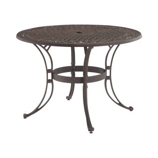 Biscayne 48 Outdoor Dining Table   Bronze Finish