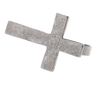 Vintage Style Cross Double Ring
