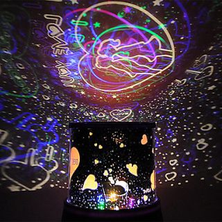 Love You Revolving LED Lamp/Music Box(Ramdon Color)