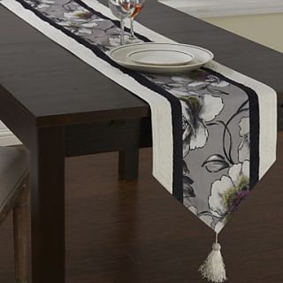 Traditional Polyester Print Floral Piecing Table Runners