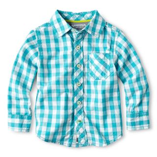 ARIZONA Plaid Woven Shirt   Boys 12m 6y, Blue, Blue, Boys