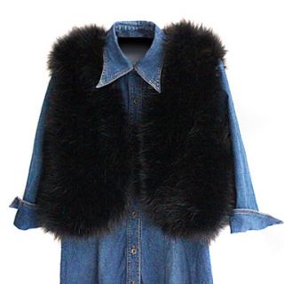Wonderful Sleeveless Collarless Faux Fur Casual/Party Vest (More Colors)