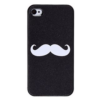 Flash Style Mustache Pattern Hard Case for iPhone 4/4S