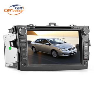 8 inch 2 Din TFT Screen In Dash Car DVD Player For Corolla With Bluetooth,Navigation Ready GPS,iPod Input,RDS,TV