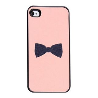 Flash Design Bowknot Pattern Hard Case for iPhone 4/4S