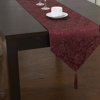 Red Floral Traditional Table Runners