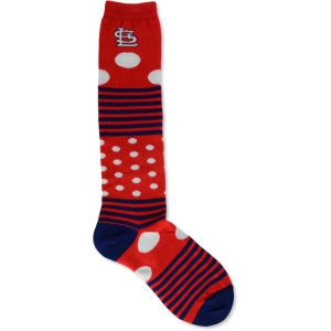 St. Louis Cardinals For Bare Feet Dots and Stripes 538 Socks