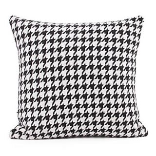 Modern Black White Velvet Decorative Pillow Cover