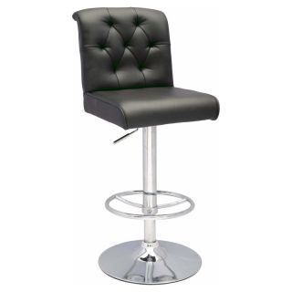 Chintaly Asher Pneumatic Gas Lift Height Swivel Bar Stool   Black   0355 AS