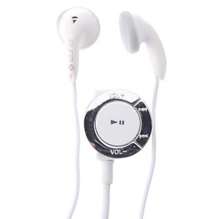 3.5mm Stereo Earphone with Control Panel for PSP (White)