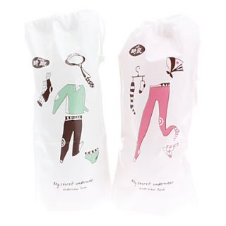 Household Travel Underwear Pouch Bag Air Mail Pack (2 Pack)