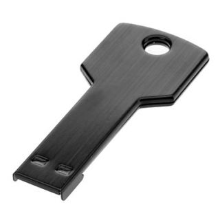 Key Shaped Metal USB Flash Drives 8G(Black)