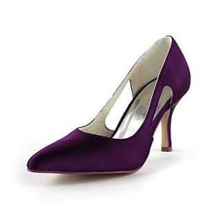 Fashion Satin Stiletto Heel Pumps With Hollow out Wedding Shoes (More Colors)