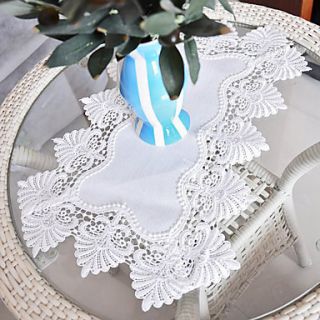 Set of 6 Placemats with White Lace