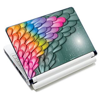 Colorful Feather Pattern Laptop Notebook Cover Protective Skin Sticker For 10/15 Laptop 18674