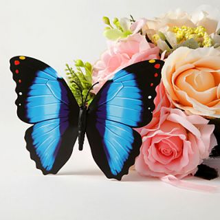 Lovable Blue And Yellow Plastic Butterfly