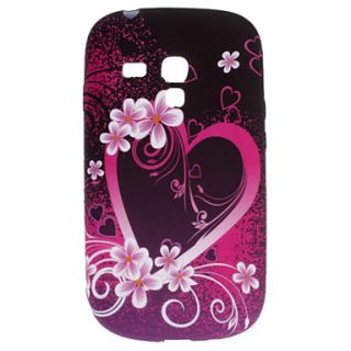 Butterfly and Heart Shape Pattern TPU Soft Case for Samsung Galaxy S3 Mini I8910