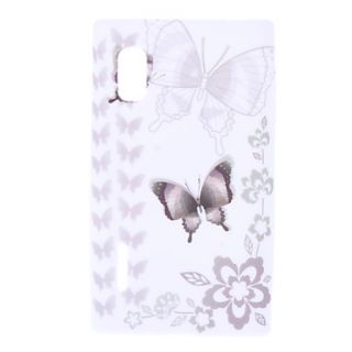 Butterfly Pattern Soft Case for LG Optimus L5 E612