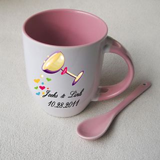 Personalized Charming Mug with Spoon