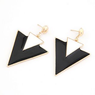 Punk Style Alloy Acrylic Double triangle Pattern Earrings (Assorted Colors)