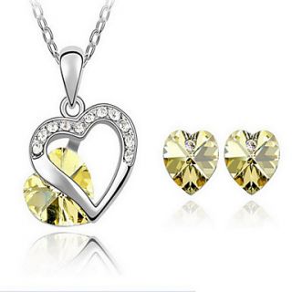 Gorgeous Alloy With Crystal / Rhinestone Womens Jewelry Set Including Necklace,Earrings(More Colors)