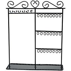 Metal Jewelry Display Shelf black (Black Materials Metal Overall dimensions are 12x3 1/2x14 inches. The entire piece is black painted metal. This package contains one jewelry display stand. Imported. )