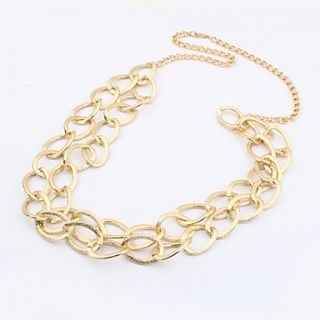 Gold Plated Alloy Double row Necklace