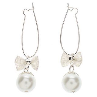 Sweet Bowknot Pearl Earrings