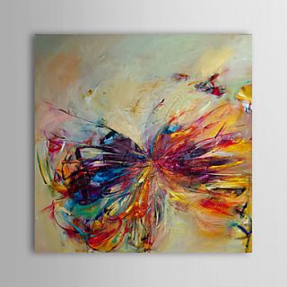 Hand Painted Oil Painting Abstract Butterfly Modern Canvas Art Ready to Hang
