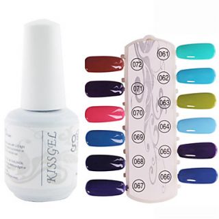 1PCS Sequins UV Color Gel Nail Polish No.61 72 Soak off(15ml,Assorted Colors)