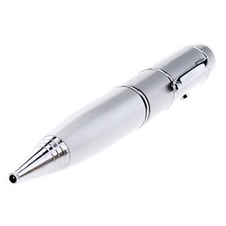 Pen Shaped Aluminum Alloy USB Flash Drives 8G(Silver)
