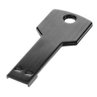Key Shaped Metal USB Flash Drives 4G(Black)