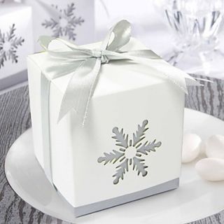 Nice Snow Cut out Favor Box (Set of 12)