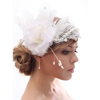 Beautiful Silk Screen/Imitation Pearls And Feathers Wedding/Bride Flower
