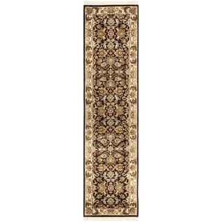 Safavieh Hand knotted Dynasty Cola/ Beige Wool Rug (26 X 12)