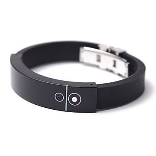 Cool Style Rechargeable Bluetooth Incoming Call Vibrate Alert Bracelet (Black) MN25723