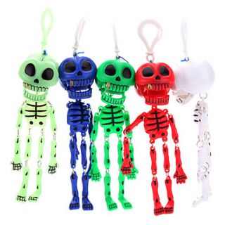 Skeleton Skull Keychain (Random Color)