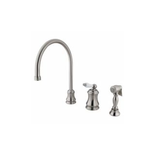 Elements of Design ES3818PLBS Chicago One Handle Kitchen Faucet With Spray
