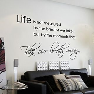 Life isnt about Waiting for the Storm to Pass Wall Sticker