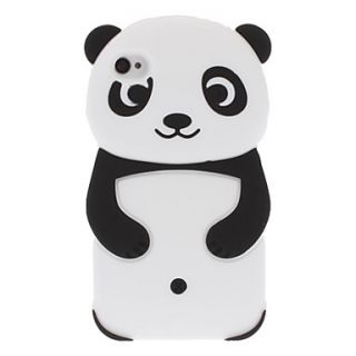 3D Panda Design Silica Gel Soft Case for iPhone 4/4S