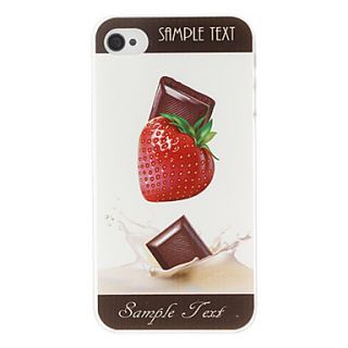 Strawberry and Chocolate Pattern Hard Case for iPhone 4/4S