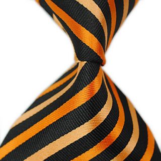 Mans Classic Simple Silk Woven Tie Necktie