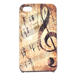 Joyland Vintage Musical Note Pattern Hard Case for iPhone 4/4S