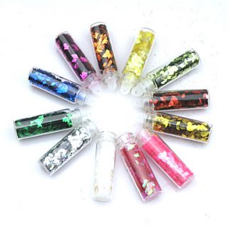 12PCS Diamond shaped Sequins Twinkled Nail Art Decorations