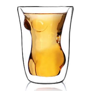 Slim Body Shaped Double Walled Beer Glass