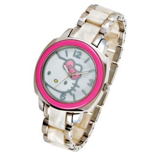 Hello Kitty Pink & White Watch, Womens