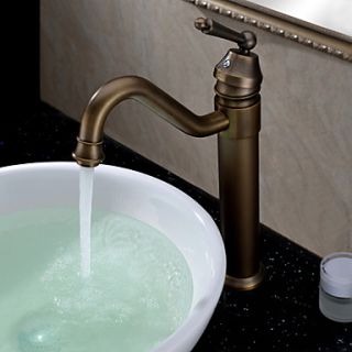 Sprinkle by Lightinthebox   Classic Solid Brass Bathroom Sink Faucet with Pop up Waste Antique