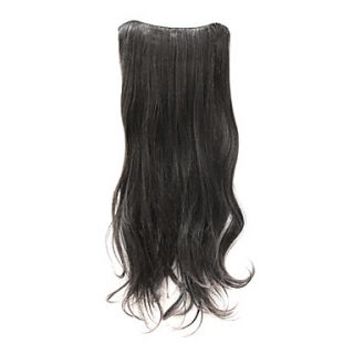 21 Premium Clip in Hair Extensions Black Full Head