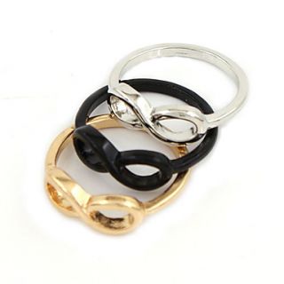Womens Infinity Sign Alloy Ring
