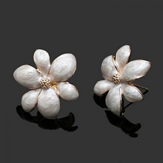 Unique Alloy Flower Shaped Earrings